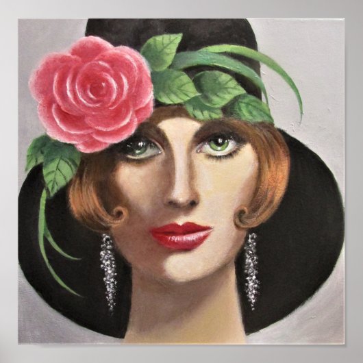 Eine grüne Mit Augen Lady Poster (Vorne)