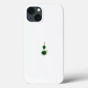 eine grüne Rose mit Blätter auf weißem Hintergrund Case-Mate iPhone Hülle