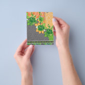 eine grüne und gelbe Wand Flyer (Gruppe)