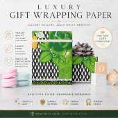 eine grüne und gelbe Wand Geschenkpapier