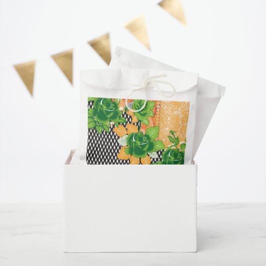 eine grüne und gelbe Wand Geschenktütchen (Party)