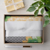 eine grüne und gelbe Wand Seidenpapier (Geschenk)