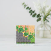 eine grüne und gelbe Wand Treuekarte (Stehend Vorderseite)