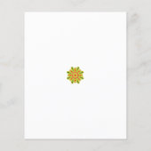 eine grüne und rote Blume mit schwarzen Punkten Flyer (Hinten)