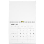 eine grüne und rote Blume mit schwarzen Punkten Kalender (Feb 2027)