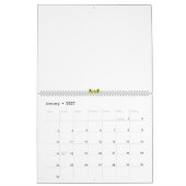 eine grüne und rote Blume mit schwarzen Punkten Kalender (Jan 2027)