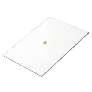 eine grüne und rote Blume mit schwarzen Punkten Notizblock