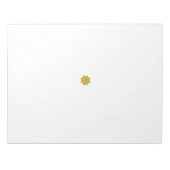 eine grüne und rote Blume mit schwarzen Punkten Notizblock (Vorderseite)