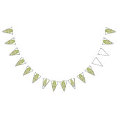 eine grüne und weiße Tapete mit verziertem Design Wimpelkette (Alle)