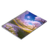 Eine grüne Wiese mit blühenden Blume Notizblock (Linke Seite)