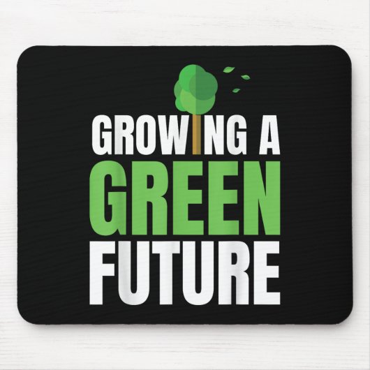 Eine grüne Zukunft des Umweltschutzes für Europa Mousepad (Vorne)
