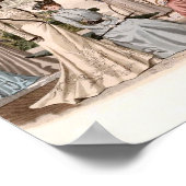 Eine Gruppe Edwardian Ladys Vintag Fashion Poster (Ecke)