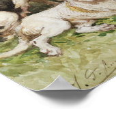 Eine Gruppe französischer Hunde Poster (Ecke)