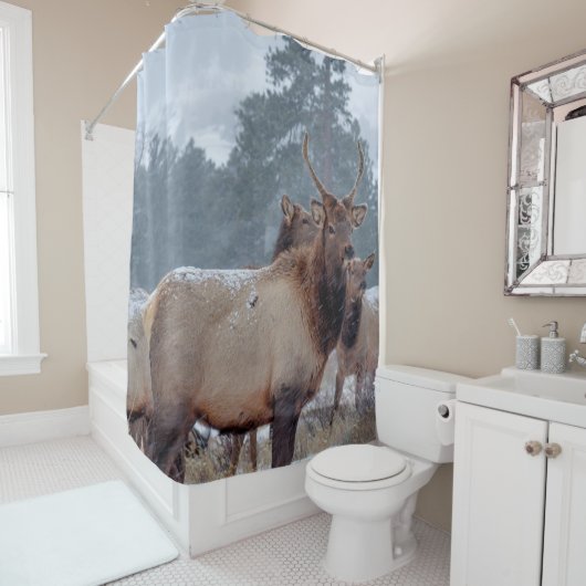 EINE GRUPPE VON HÄNDLERN DUSCHVORHANG (Beispiel)