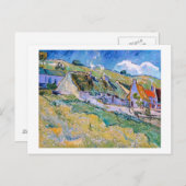 Eine Gruppe von Hütten von Vincent Van Gogh Gemäld Postkarte (Vorne/Hinten)