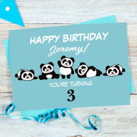 Eine Gruppe von Pandas zum Personalisierten Geburt