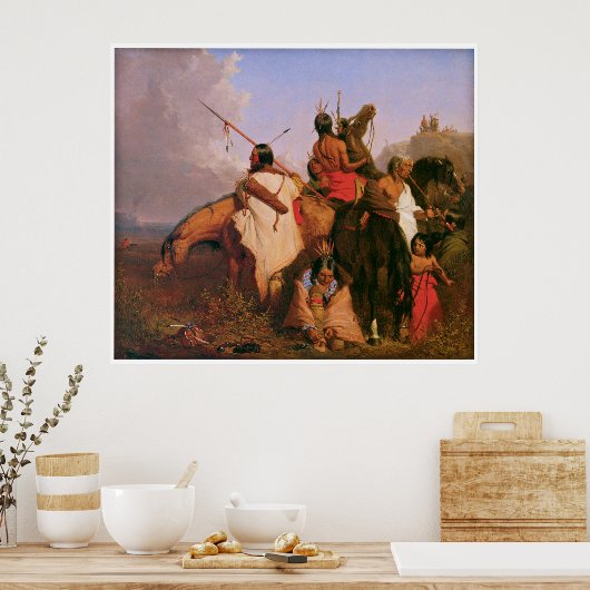 Eine Gruppe von sechs von Charles Deas 1845 Poster (Küche)