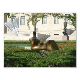 Eine Gruppe von Skulpturen in Kansas City Fotodruck