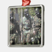 Eine Gruppe von Solar Challenge-Teilnehmern Silbernes Ornament (Links)