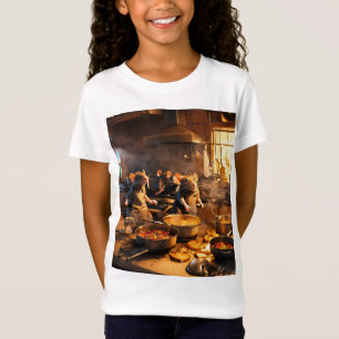 eine Gruppe von vier Mäusen mit niedlichem Cartoon T-Shirt