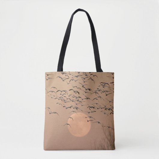 Eine Gruppe von Zugschneegänsen Tasche (Vorderseite)