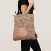 Eine Gruppe von Zugschneegänsen Tasche (Von Nahem)
