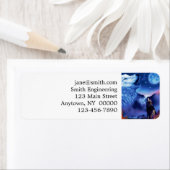 Eine Gruppe Wölfe in einer dunklen Nacht (Insitu)