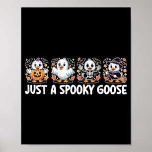 Eine gruselige Gans süße lustige Halloween alberne Poster