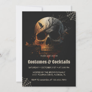 Eine gruselige Halloween-Einladung fe Einladung
