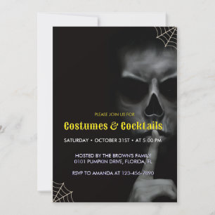 Eine gruselige Halloween-Einladung fe Einladung