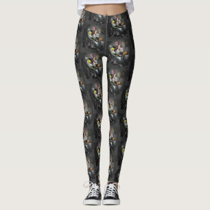 Eine gruselige Halloween-Nacht beim Zahnarzt Leggings