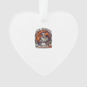 Eine gruselige Krankenschwester Halloween Skelett Ornament