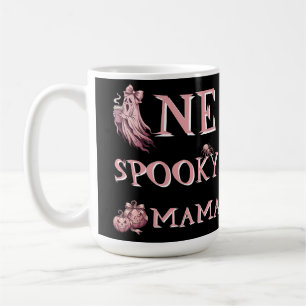 Eine gruselige Mama Vintage Rosa Kaffee Geist Kaffeetasse