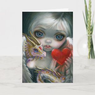 Eine Grußkarte für das Libelle Valentine Feiertagskarte