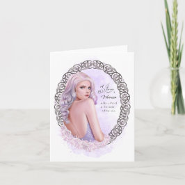 Eine Grußkarte für eine Juni-Frau Karte