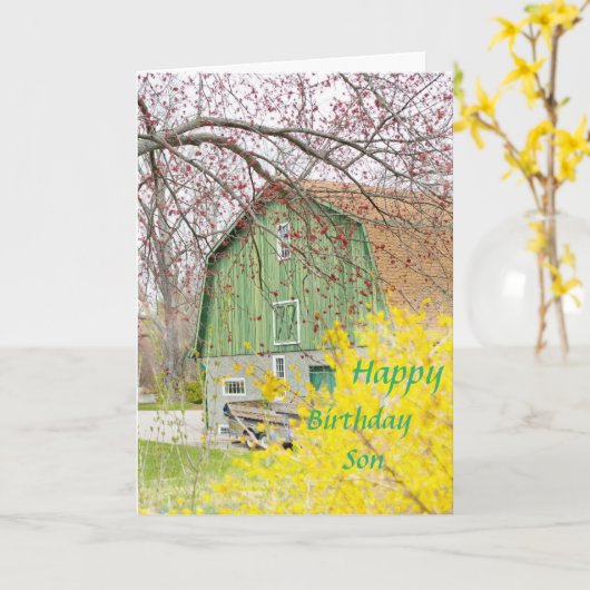 Eine Grußkarte für einen besonderen Sohn Karte (Gelbe Blume)