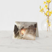 Eine Grußkarte für unsichtbare Thread-Wörter Karte (Gelbe Blume)