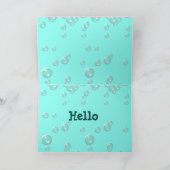 Eine Grußkarte mit 2 Funny Fields. Karte (Innenseite)