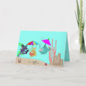 Eine Grußkarte mit 2 Funny Fields. Karte (Vorderseite)