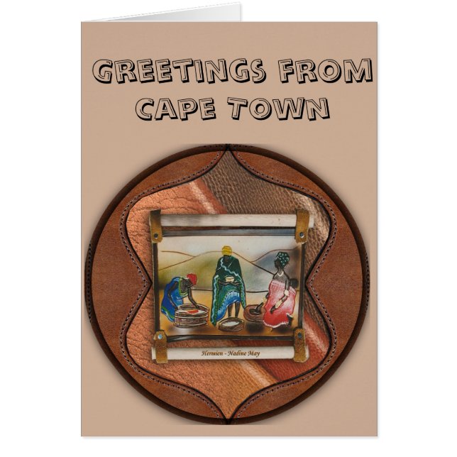 Eine Grußkarte mit einer Nachricht (Vorne)