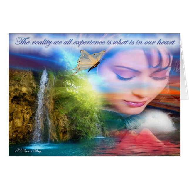 Eine Grußkarte mit einer Nachricht (Vorderseite (Horizontal))