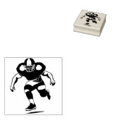 Eine Gummi-Briefmarke eines amerikanischen Fußball Gummistempel (Stempel)