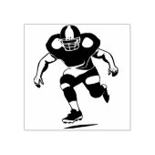 Eine Gummi-Briefmarke eines amerikanischen Fußball Gummistempel (Prägung)