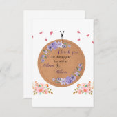 Eine gut durchdachte Danksagkarte. Dankeskarte (Vorne/Hinten)