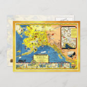 Eine gut gepflegte Karte von Alaska (Vorne/Hinten)