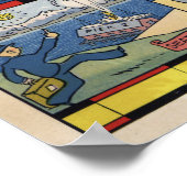 Eine gut gepflegte Karte von Alaska Poster (Ecke)