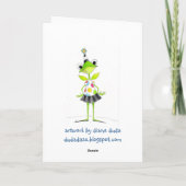 Eine gute DAy - Jubiläumskarte Karte (Rückseite)