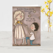 Eine gute DAy - Jubiläumskarte Karte (Gelbe Blume)