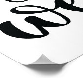 Eine gute Gesundheit ist der beste Wohlstand Poster (Ecke)