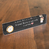 Eine gute Krankenschreibplatte Namensplakette (Seite)